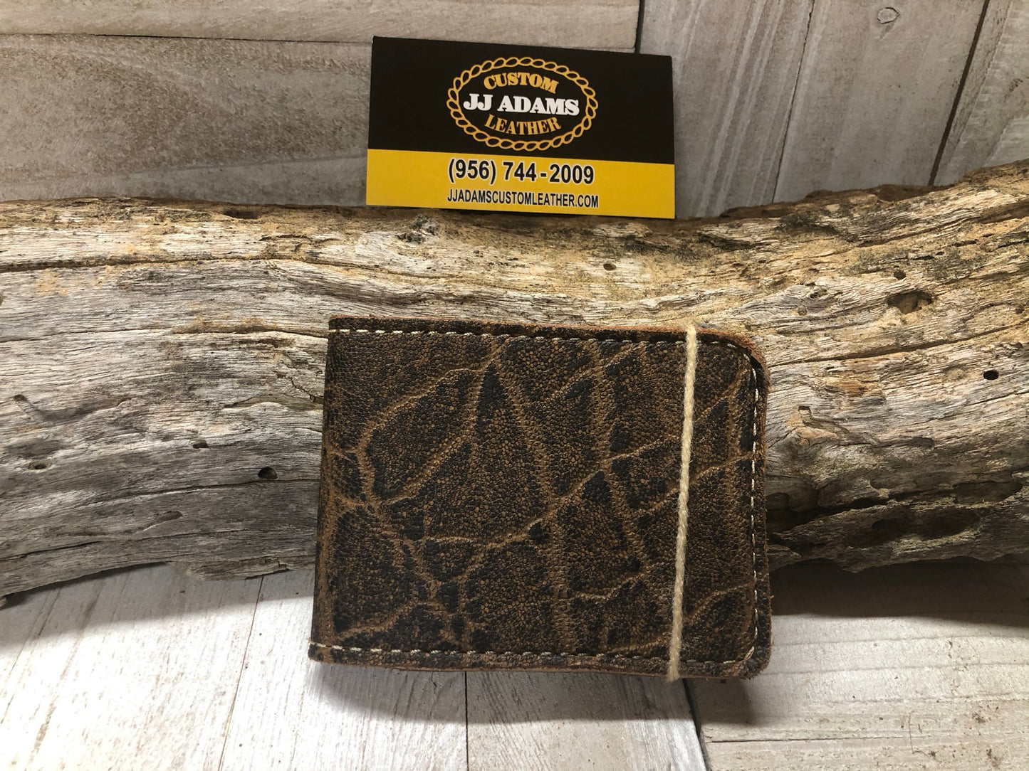 Embossed Elephant Wallet