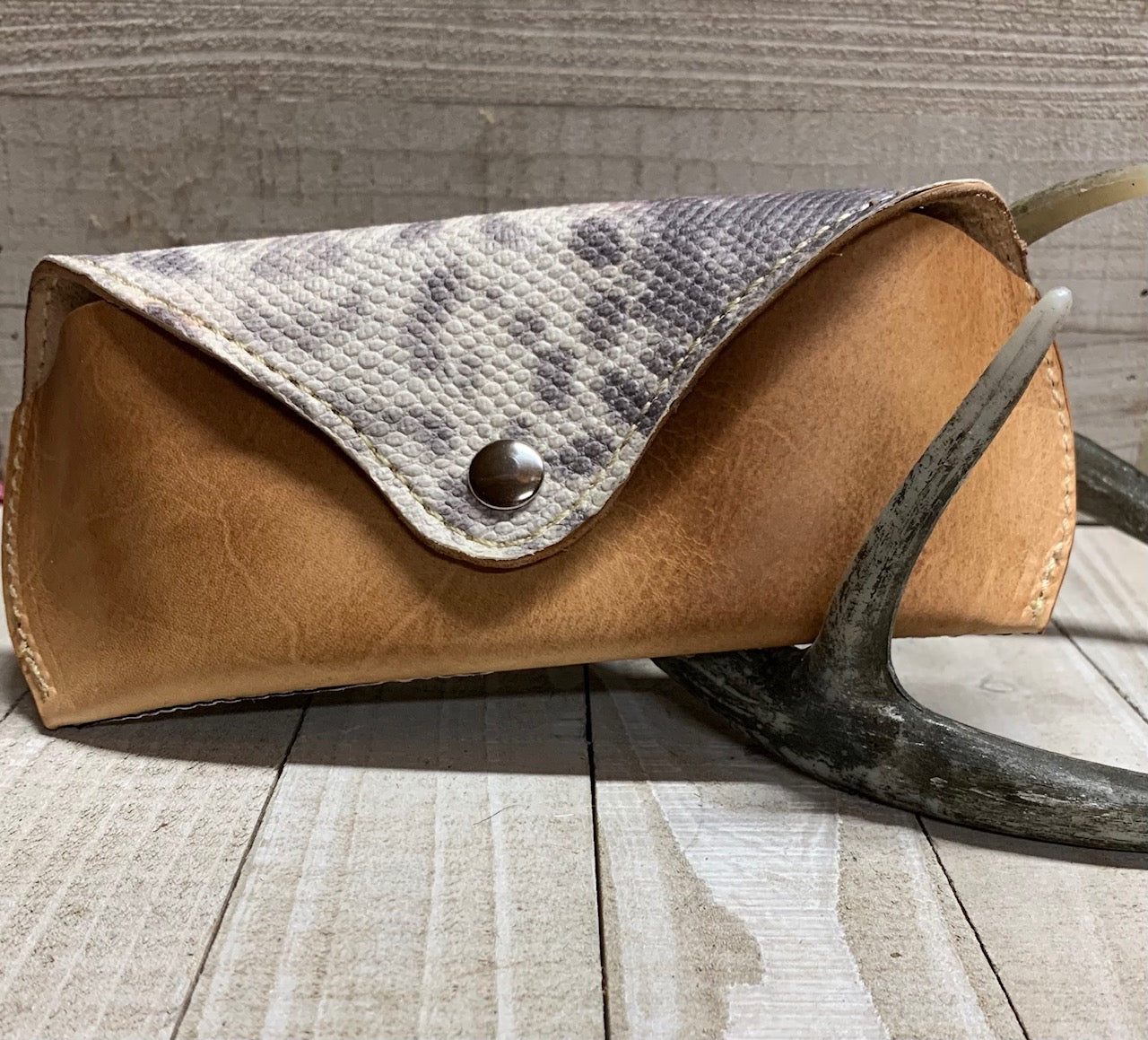 Snake Print Sunglasses Case