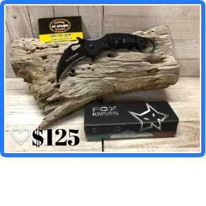 FOX 479 G10 Black Emerson Wave Folding Karambit